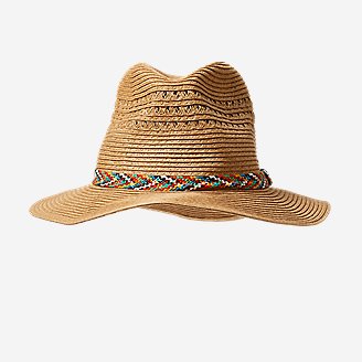 Women's Panama Packable Straw Hat in Multi