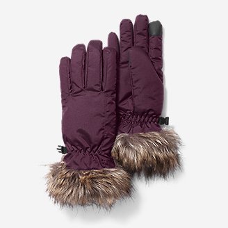 Women's Sun Valley Down Gloves in Purple