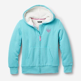 girls lined hoodie