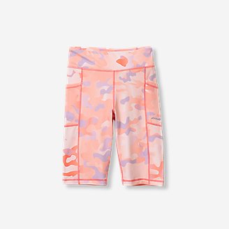 Girls' Extra Mile Trail Tight Bike Shorts - Print in Pink