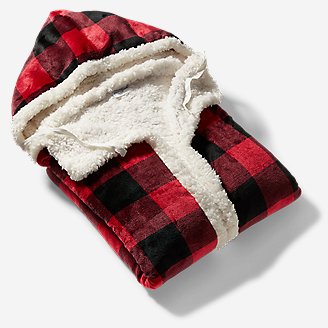 Cabin Hooded Throw in Red