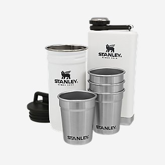 Stanley Shot Glass & Flask Set in White