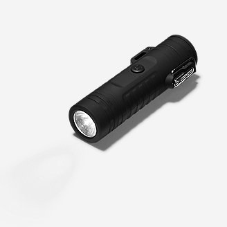 80 Lumen Rechargeable Water-Resistant Survival Electric Lighter Torch in Black