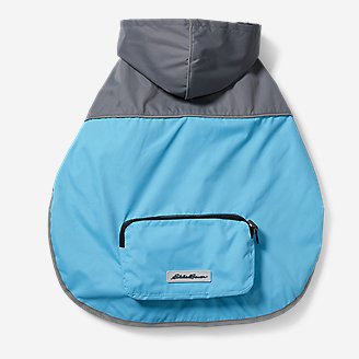 Packable Pet Rain Jacket in Blue