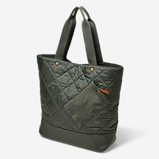 Ashford Quilted Tote in Green