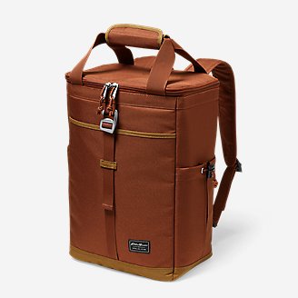 Recycled Bygone Backpack Cooler in Brown