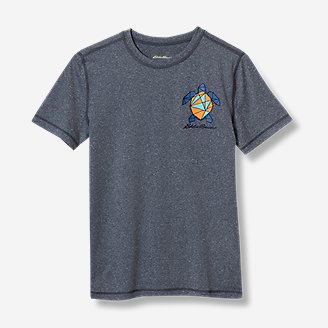 Boys' Sea Spray Short-Sleeve Rashguard T-Shirt in Blue