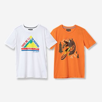 Boys' Graphic T-Shirt - 2-Pack in White