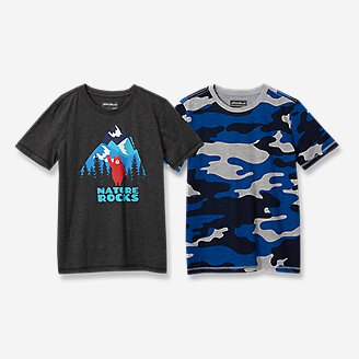 Boys' Graphic Short-Sleeve T-Shirt - 2-Pack in Gray