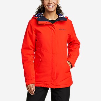 Women's Funski Insulated Jacket in Red