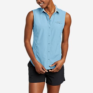 Women's Adventurer Pro Field Sleeveless Shirt in Blue