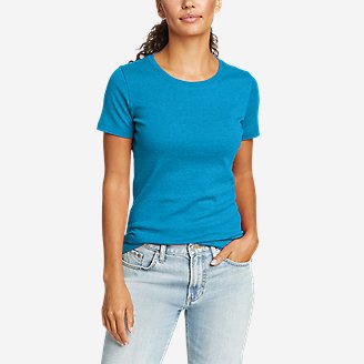 Stine's Short-Sleeve Crew T-Shirt in Blue