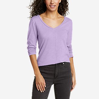 Women's Concourse Long-Sleeve Shirt in Purple