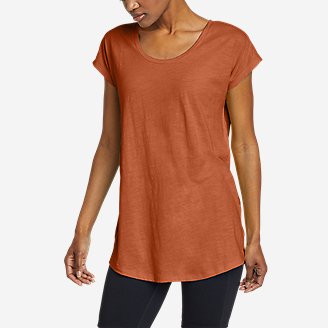 Women's Tryout Short-Sleeve Tunic T-Shirt in Brown