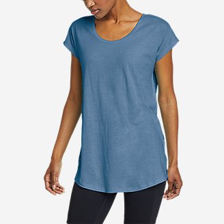 Women's Tryout Short-Sleeve Tunic T-Shirt in Blue
