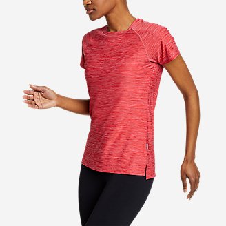Women's Compass Essentails Short-Sleeve Tunic T-Shirt in Red