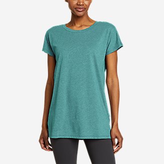 Women's Coast And Climb Short-Sleeve Tunic T-Shirt in Green