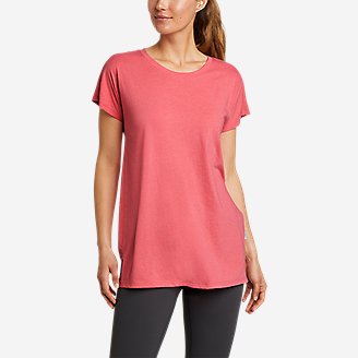 Women's Coast And Climb Short-Sleeve Tunic T-Shirt in Red