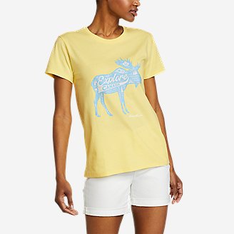 Women's Explore Canada Graphic T-Shirt in Yellow