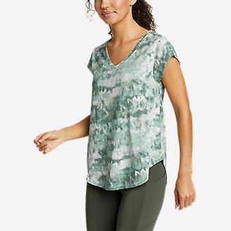 Women's Tryout Short-Sleeve V-Neck T-Shirt - Print in Green