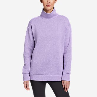 Women's Radiator Easy Funnel Neck Sweatshirt in Purple