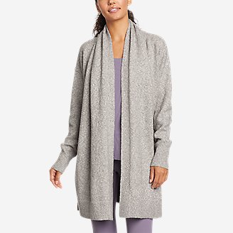 Women's Dreamknit Wrap Sweater in Gray