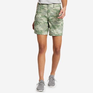 Women's Rainier Shorts - Camo Print in Green