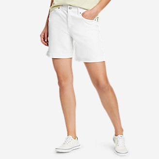 Women's Boyfriend Denim Shorts in White