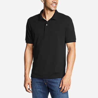 Men's Field Pro Piqué Polo Shirt in Black
