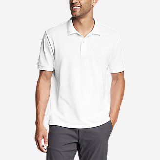 Men's Field Pro Piqué Polo Shirt in White
