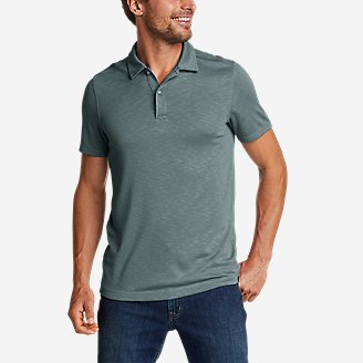 Men's Traverse Short-Sleeve Polo Shirt in Green