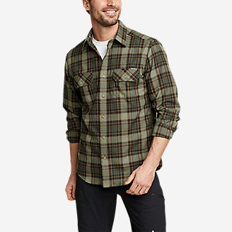 Men's Excavation Flannel Shirt - Pattern in Green
