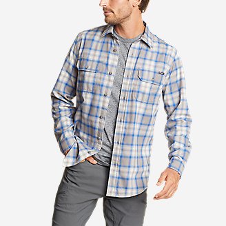 Men's Excavation Flannel Shirt - Pattern in Gray