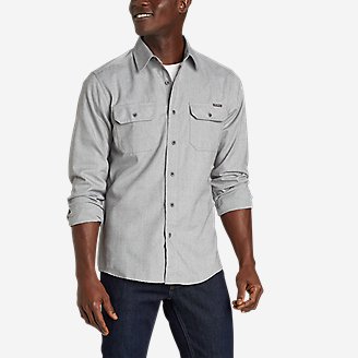 Men's Excavation Flannel Shirt - Solid in Gray