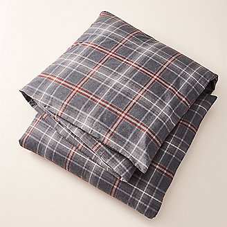 Flannel Duvet Cover - Pattern in Gray