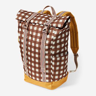 The Great. + Eddie Bauer Camano Roll Top Pack in Brown