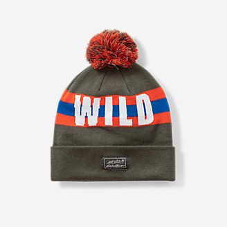 Boys' Graphic Beanie in Green