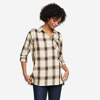 Women's Fremont Flannel Tunic in Yellow