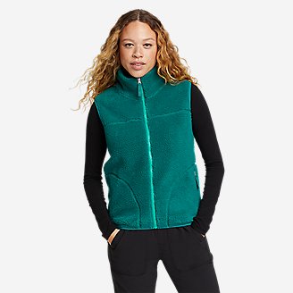 Women's We Wander Fleece Vest in Green