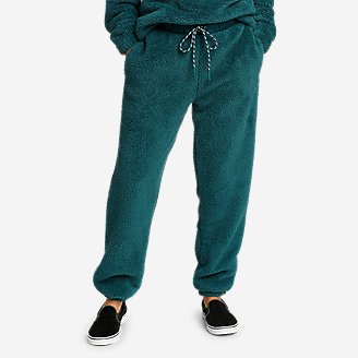 Women's Quest Plush Fleece Sweatpants - Solid in Green