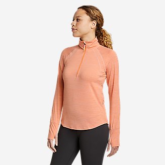 Resolution Long-Sleeve 1/4-Zip in Orange