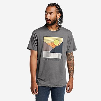 Men's Graphic T-Shirt - Cool Summer in Gray