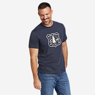 Graphic T-Shirt - Outdoor Outfitters in Blue