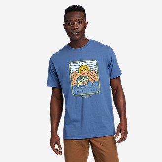 EB Fish Out Of Water T-Shirt in Blue