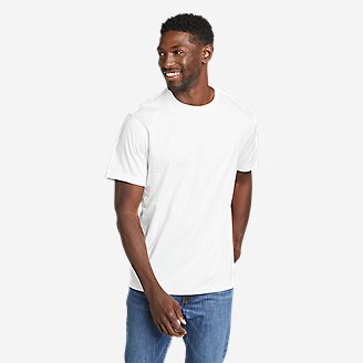 Men's Legend Wash 100% Cotton Short-Sleeve Slim T-Shirt in White